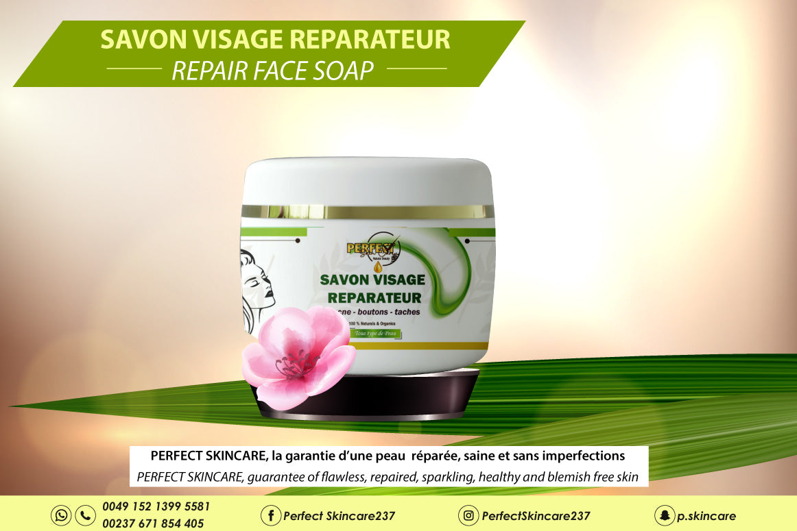 Savon Visage BISMID éclaircissant Anti-imperfections - Vitamine C, A, E, Glycérine, 110ml, Neuf
