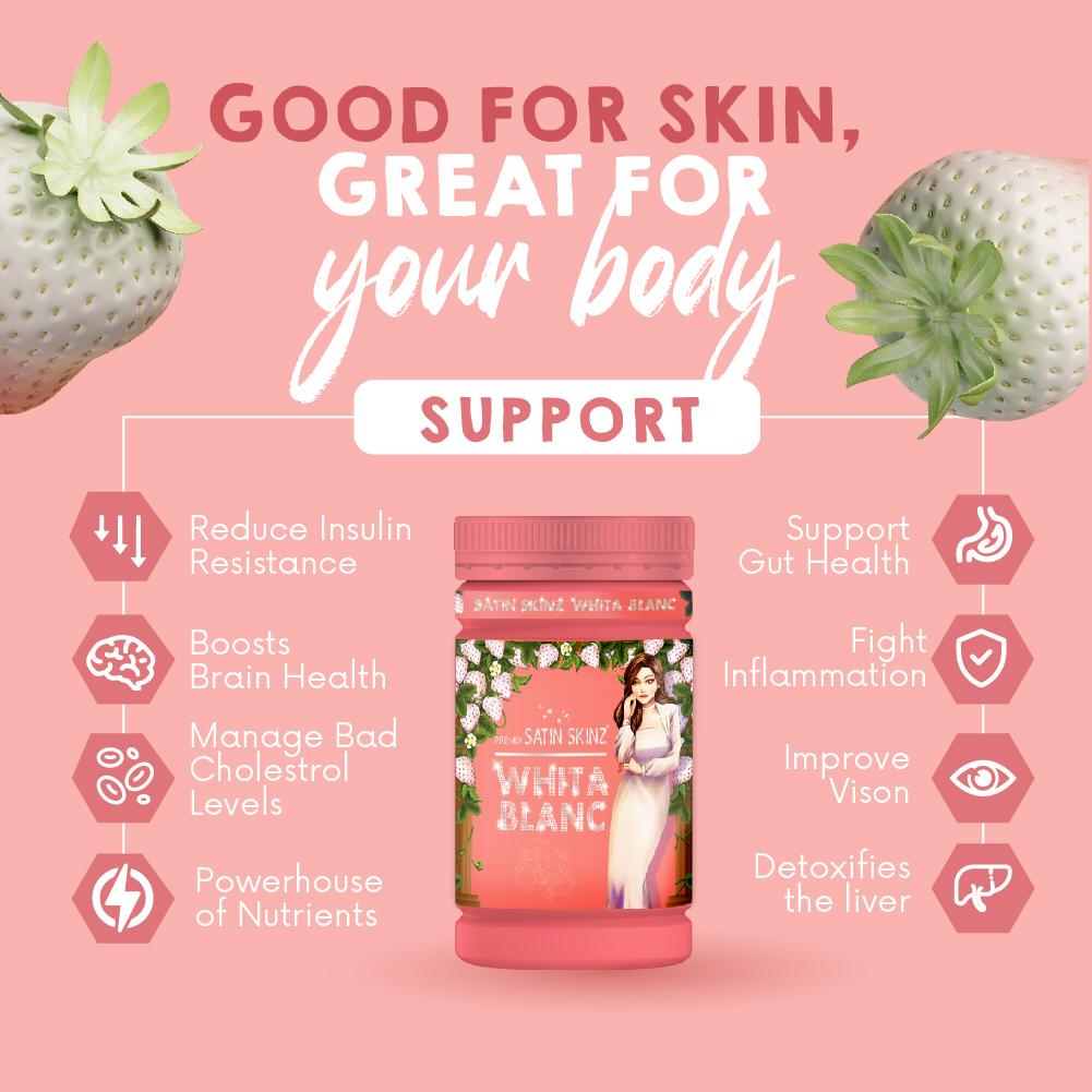 Poudre WHITA BLANC (5X plus efficace) - PARFAIT SUPER-ALIMENT pour RÉPARER, ÉCLAIRCIR, PROTÉGER et RAJEUNIR votre peau.