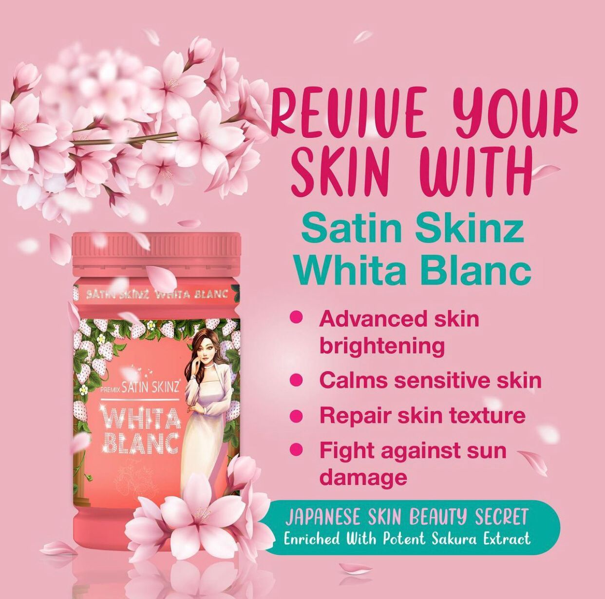 Poudre WHITA BLANC (5X plus efficace) - PARFAIT SUPER-ALIMENT pour RÉPARER, ÉCLAIRCIR, PROTÉGER et RAJEUNIR votre peau.