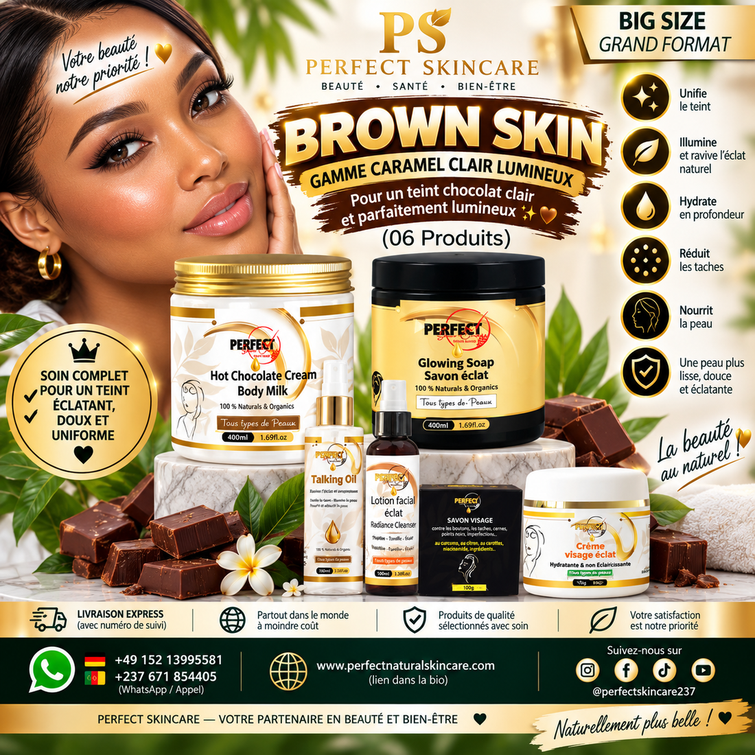 (Big Set) Brown Skin Full Set (BRIGHT BROWN complexion)