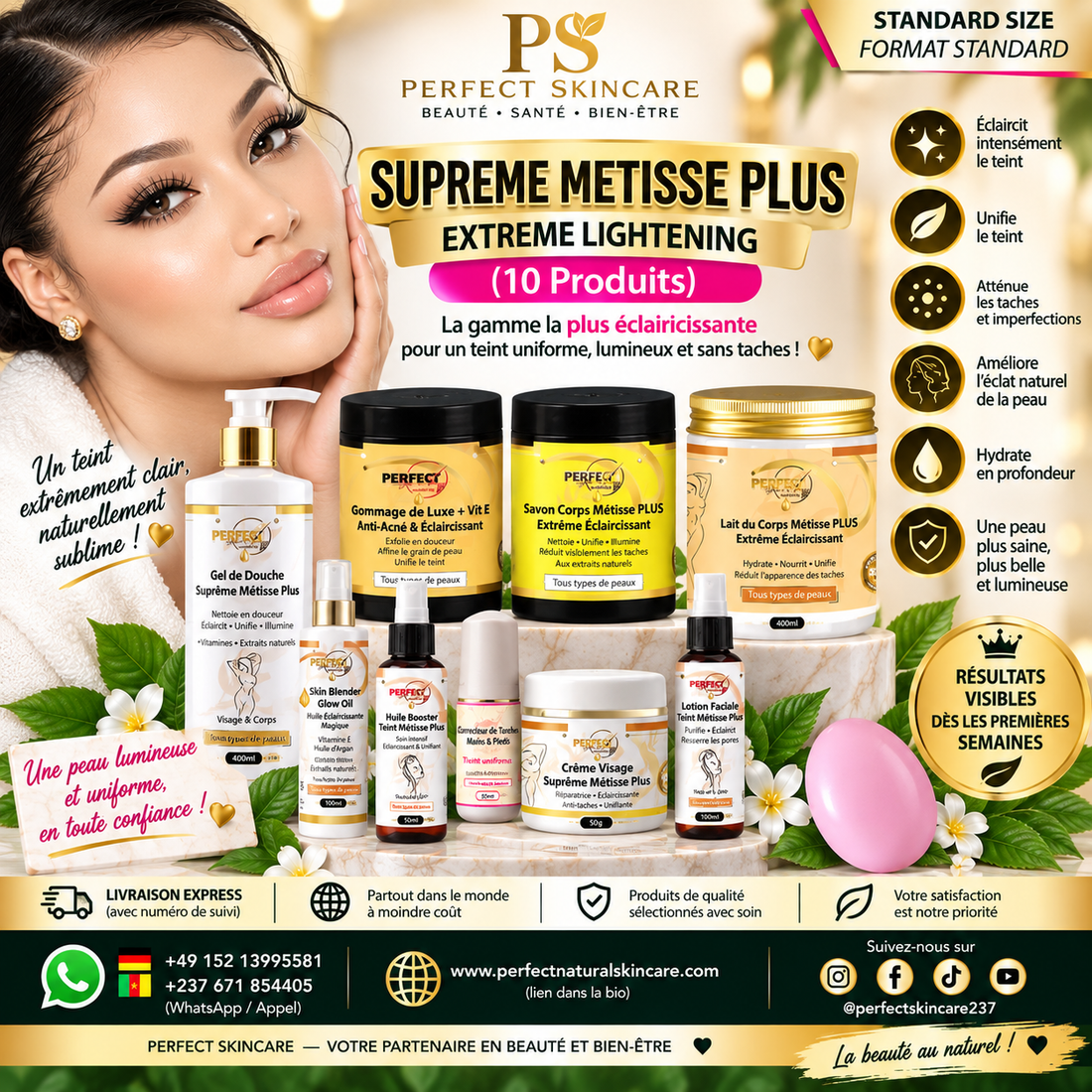 (FORMAT STANDARD) Gamme Complete Suprême/Metisse PLUS - FORMULATION AVANCÉE - 10X ACTIVE