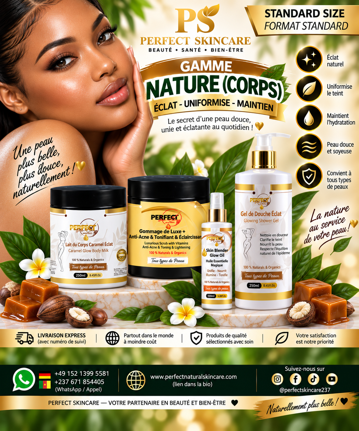 (Standardgröße) Caramel Radiance-Reihe – nicht aufhellend