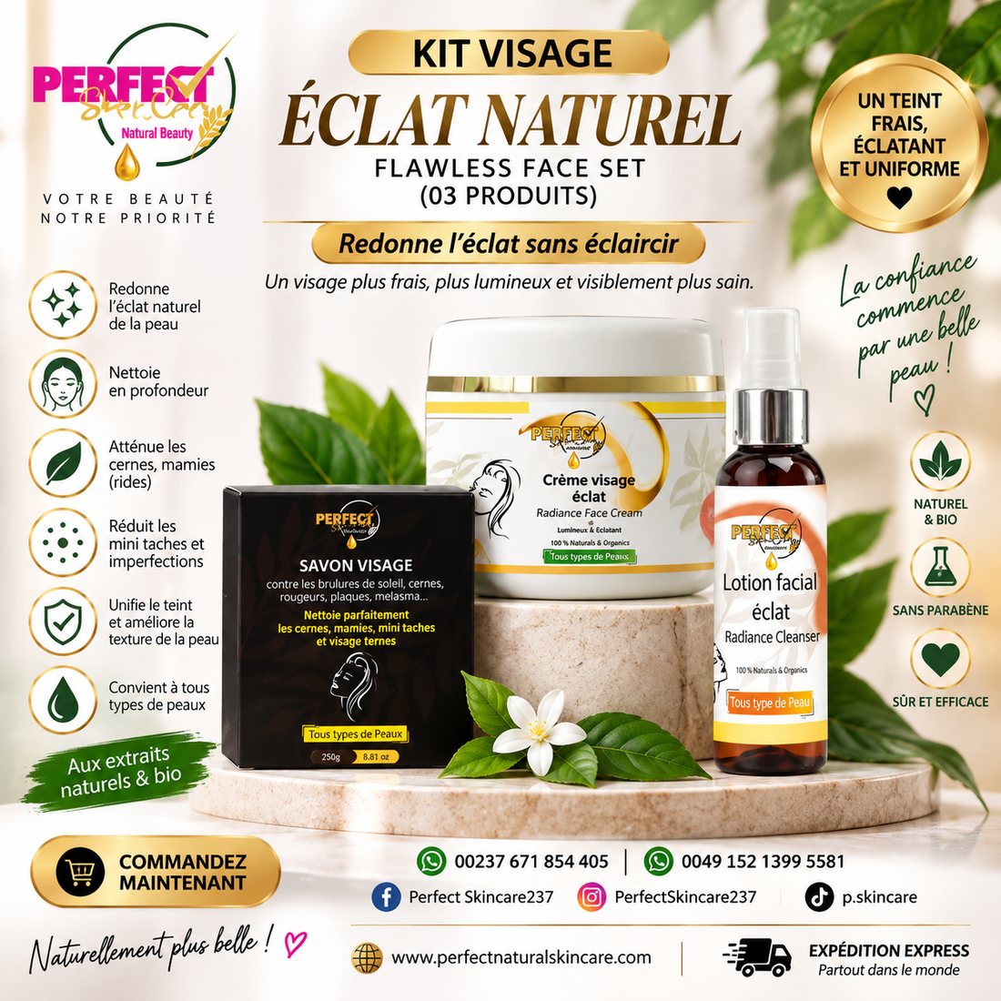 Radiance Face Kit – Reparierend und nicht aufhellend – SEHR aktiv