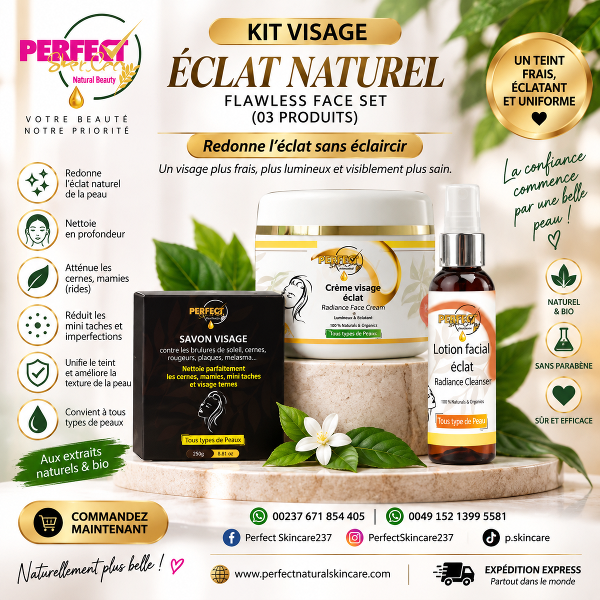 Radiance Face Kit – Reparierend und nicht aufhellend – SEHR aktiv