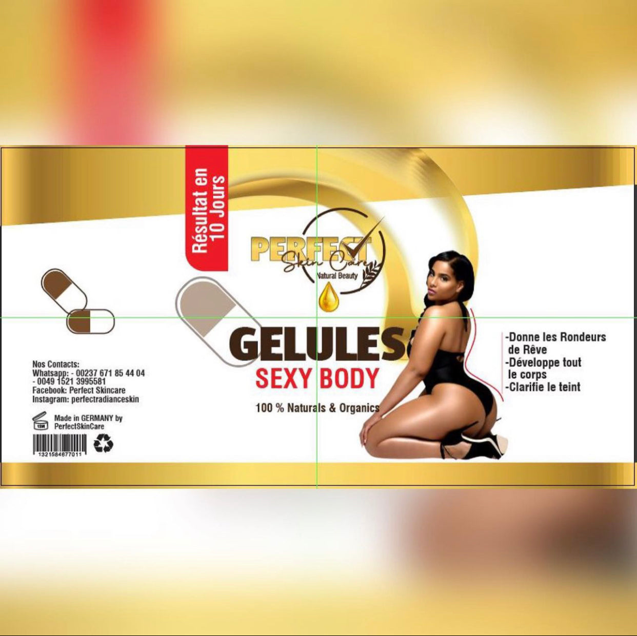 Gellules SEXY BODY - Pour des FORMES ENVOUTANTES et Prise de Poids en seulement 10Jours sans effets secondaires