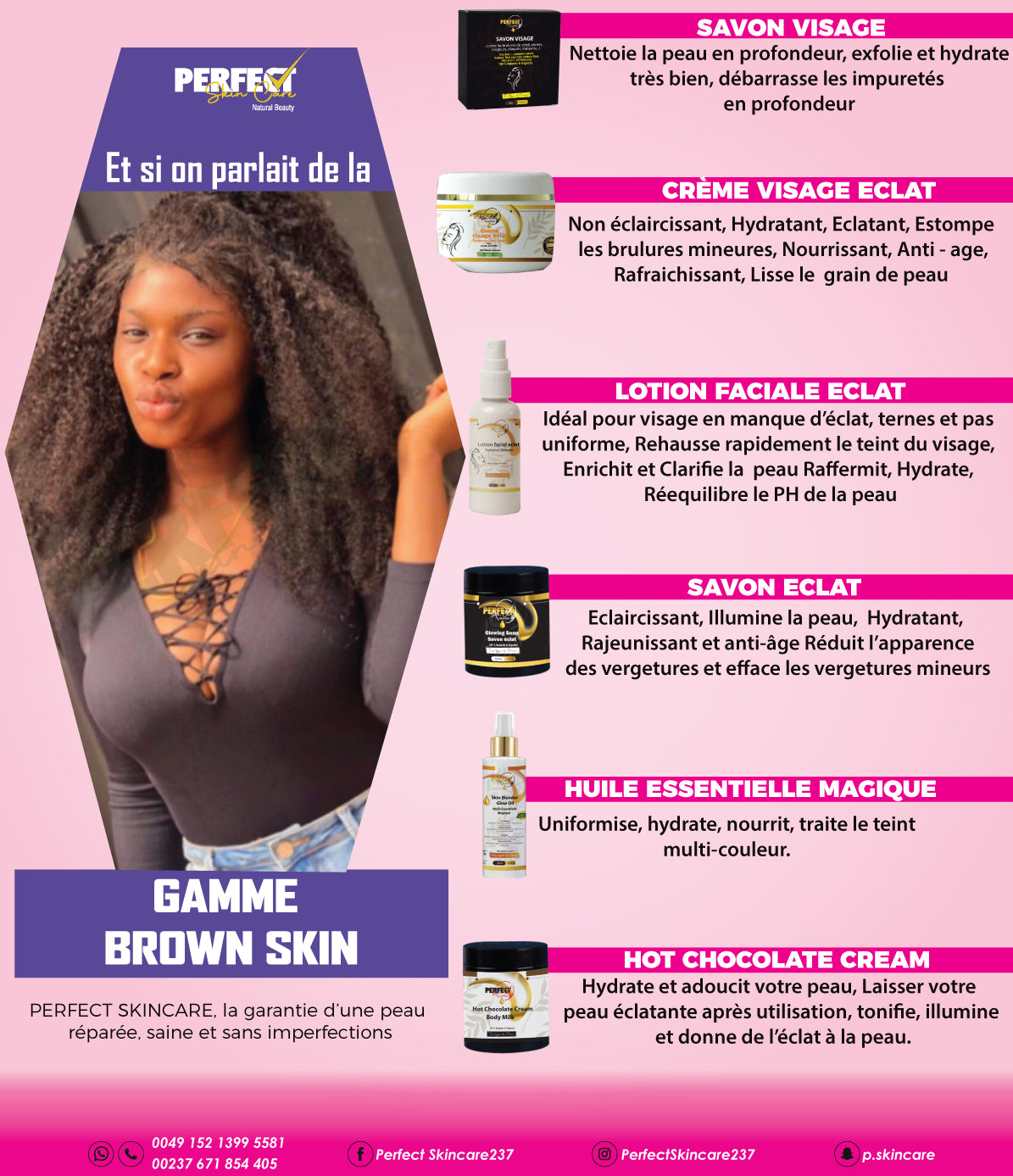 (Format Standard) Gamme Brown Skin Complete (Teint MARRON ECLATANT)