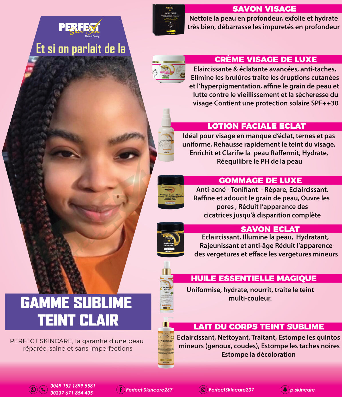 (GRAND FORMAT) Gamme Complete Sublime Teint Clair