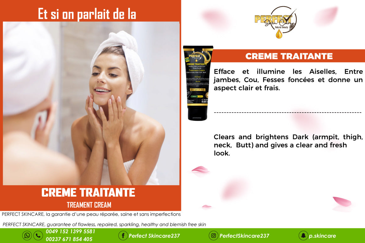 Crème Traitante - Hyper ACTIVE sur toutes les zones noires du corps.