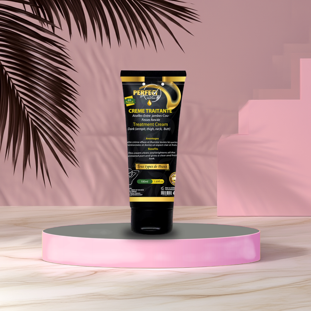 Crème/Huile Traitante - Hyper ACTIVE sur toutes les zones noires du corps.