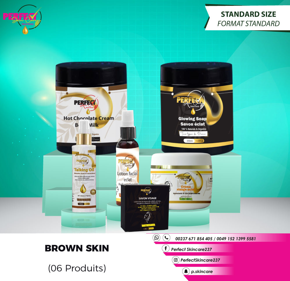 (Format Standard) Gamme Brown Skin Complete (Teint MARRON ECLATANT)