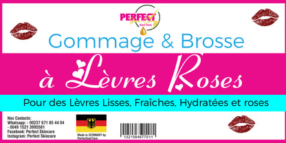 Gommage LÈVRES ROSES + Brosse a lèvres