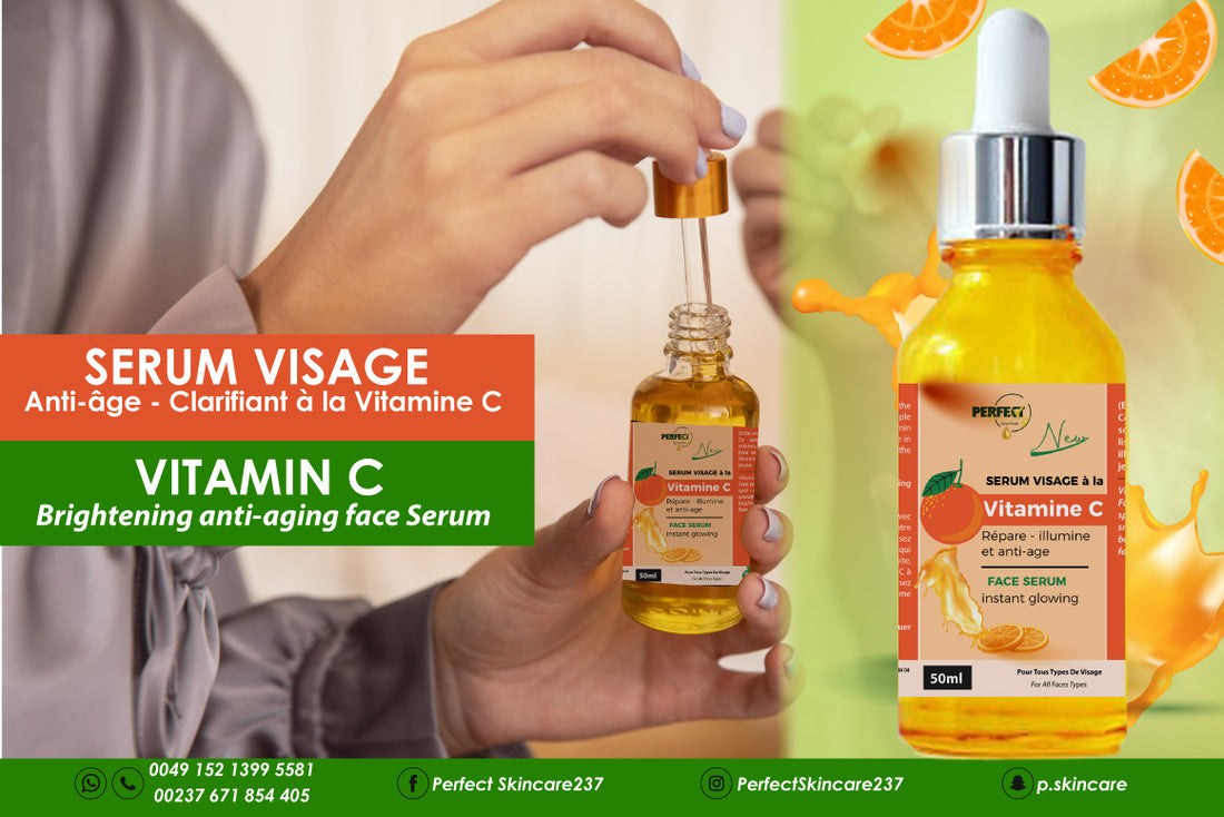 Sérum visage a la Vitamine C - Rajeunissant - Réparatrice - Clarifiante