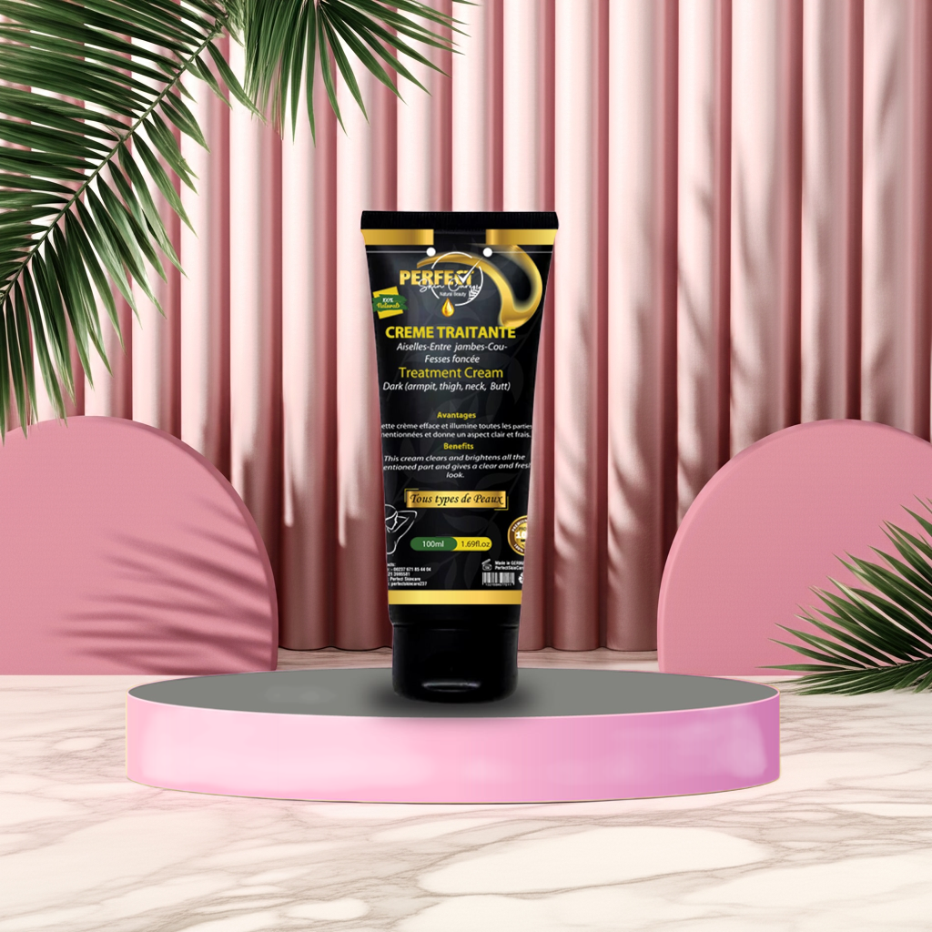 Crème/Huile Traitante - Hyper ACTIVE sur toutes les zones noires du corps.