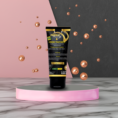 Crème/Huile Traitante - Hyper ACTIVE sur toutes les zones noires du corps.